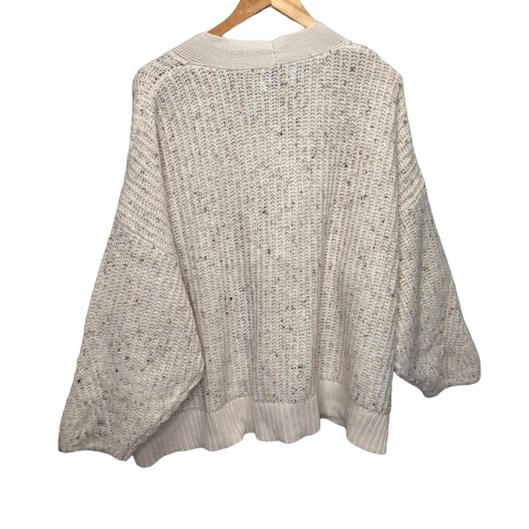 Old Navy Shaker-Stitch Button-Front Speckled Cardigan Sweater Size XXL Oversized - Picture 5 of 12